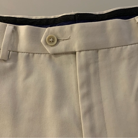 CROFT & BARROW Men’s Cream color Dress slacks/pants/trousers 38/32 EUC - Picture 6 of 10